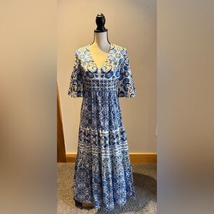 Tuckernuck Majolica Tile Ginger Maxi Dress